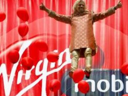 Richard Branson, en un acto de Virgin Mobile, filial de Virgin Media