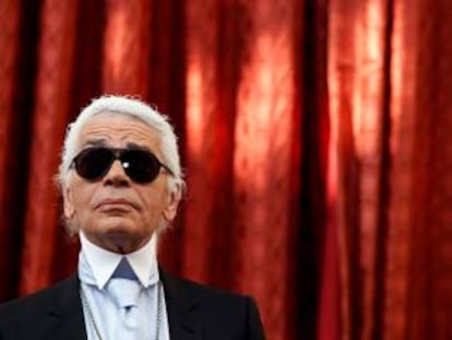 El diseñador alemán Karl Lagerfeld.