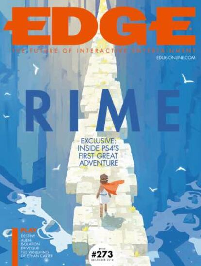 Primera portada de 'Edge' dedicada al juego español 'Rime'.