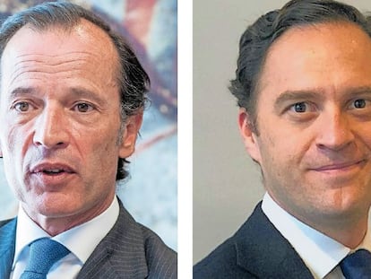 Javier Marín, CEO de Singular Bank, y Pablo Carrasco, responsable de banca privada de Credit Suisse.