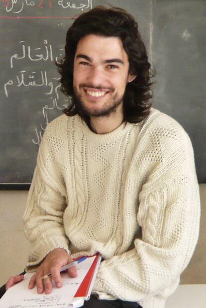 Oliver Laxe, en Tánger, durante el rodaje de su filme.