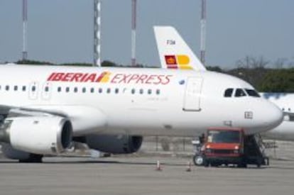 Un avi&oacute;n de Iberia.