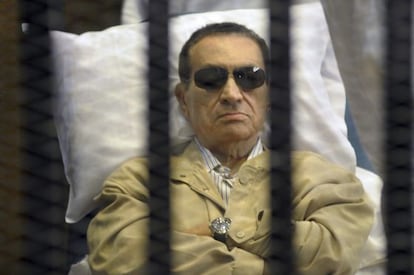 Hosni Mubarak, el pasado 2 de junio durante el juicio. 