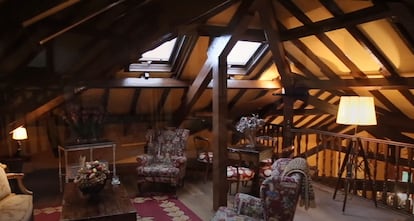 Salón de la suite principal. Captura de un video promocional de Sauber Real State. 