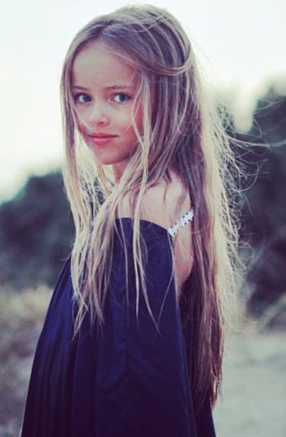 La model infantil Kristina Pimenova en una imatge d'Instagram.