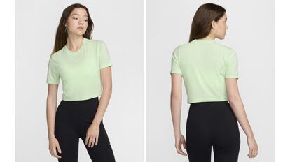 Nike cropped t-shirt for women with slim fit.