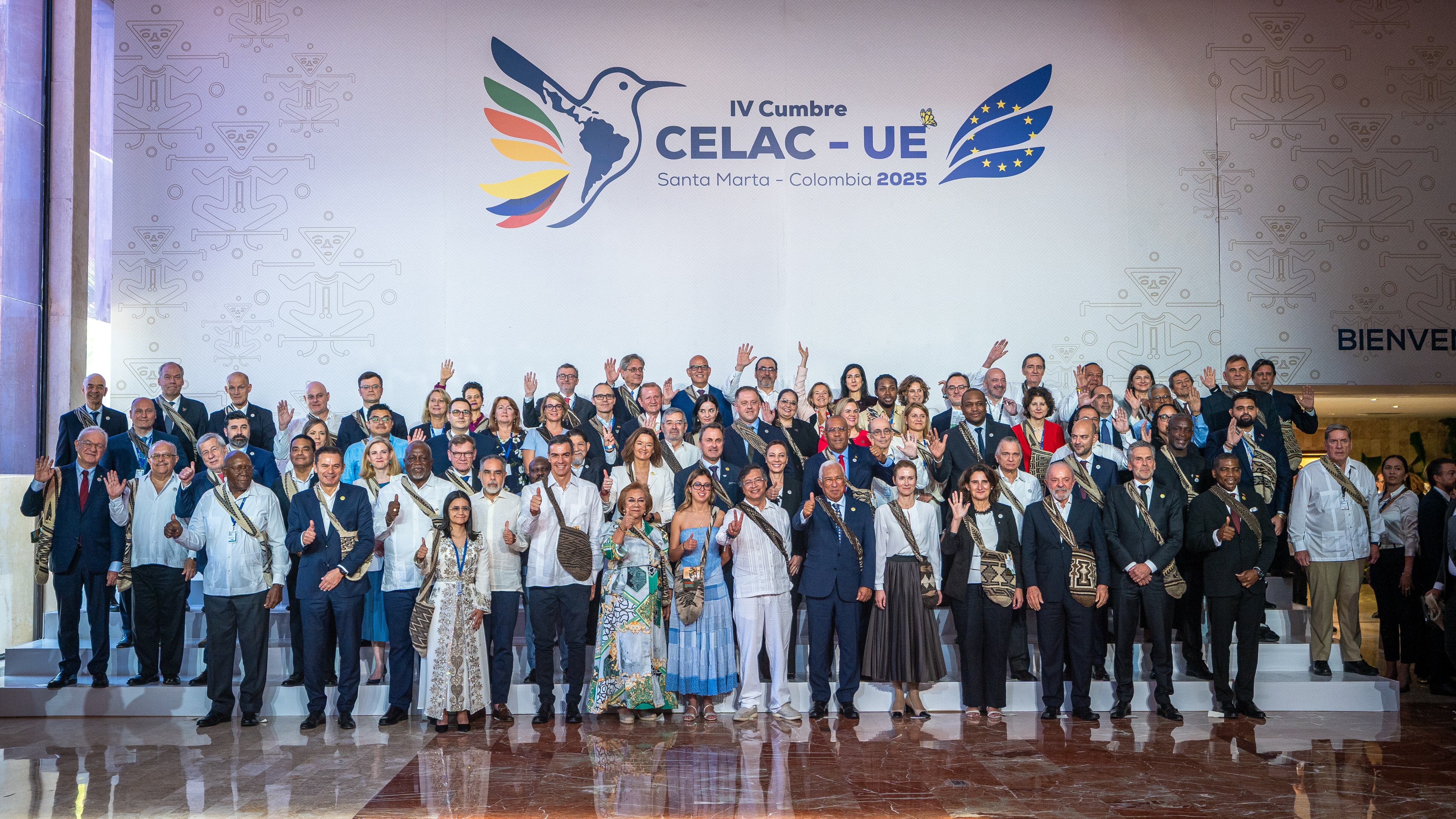 Presidents, ministers and heads of delegation in Santa Marta, on 9 November.