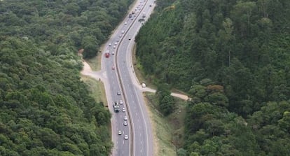 La autopista Litoral Sul, en el estado brasile&ntilde;o de Santa Catarina.
 