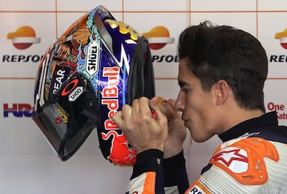 Marc Márquez, en el circuito de Motegi.