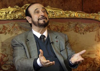 Rifaat Assad durante una entrevista en París en 2011.
