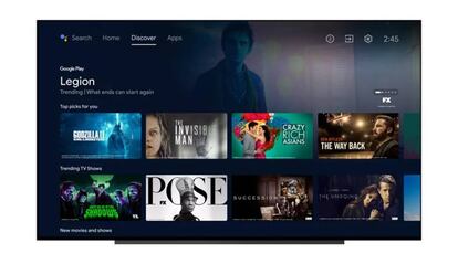 Interfaz de Android TV renovada