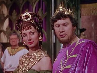 Popea (Patricia Laffan) y Nerón (Peter Ustinov), en 'Quo Vadis?'.