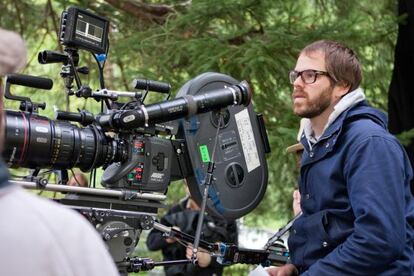 Sean Durkin, en el rodaje de 'Martha Marcy May Marlene'.