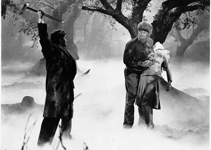 Lon Chaney, en 'El hombre lobo', de 1941.