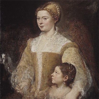 Christie&#39;s espera vender <i>Retrato de dama con su hija</i> de Tiziano por entre 8,6 y 13,7 millones de dólares.