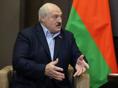 Aleksandr Lukashenko, presidente de Bielorrusia, el pasado 26 de septiembre en Sochi (Rusia).