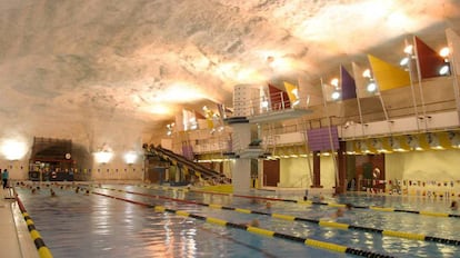 Piscina subterránea a las afueras de la capital finlandesa.