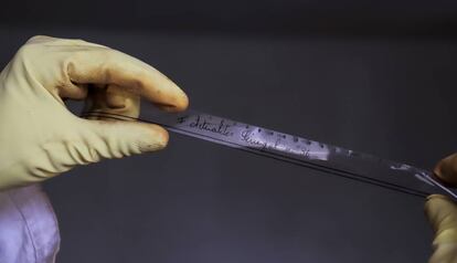 Una de las películas rescatadas por el laboratorio.