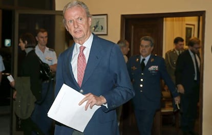 El ministre de Defensa, Pedro Morenés, a Gran Canària.