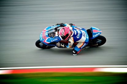 Ana Carrasco during the Malaysia Moto3 Grand Prix on Sunday. 