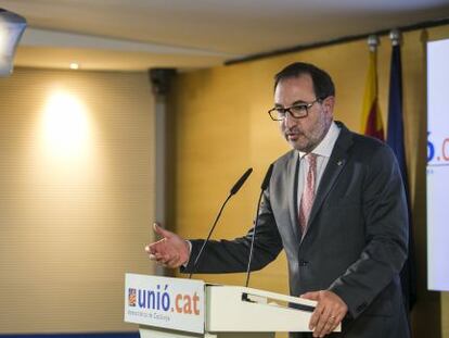 Ramon, Espadaler, en un momento de la rueda de prensa.