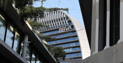 Edificio La Vela, sede de BBVA en Madrid.