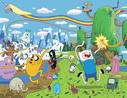 Finn y Jake gustan por igual a niños, adolescentes y adultos. Posiblemente porque es intemporal: Las aventuras de un adolescente y un perro mágico en un reino, Ooo, poblado de extrañas criaturas. En Hora de aventuras todo parece que acaba de ser imaginado por una pandilla de chavales que juegan en un parque. Todo recuerda a aquellos días en los que una escoba era un caballo y una carpeta vieja un escudo.