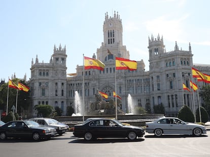 Marcha reivindicativa motorizada en Madrid a principios de mes, para reclamar la protección de los derechos y libertades fundamentales de los propietarios de estos vehículos.