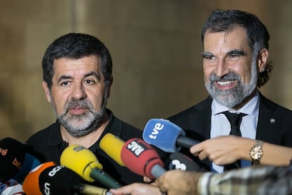 Jordi Sànchez y Jordi Cuixart.