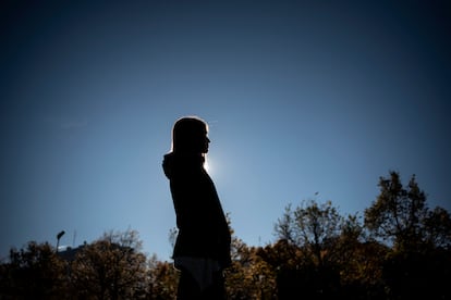Sofía (nombre ficticio), en Madrid el pasado miércoles.