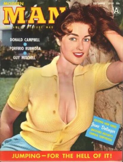 Jane Dolinger, en al portada de la revista 'Man'.