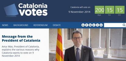 La web Catalonia Votes