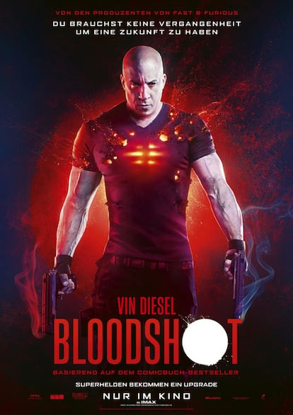 Vin Diesel como superhéroe en 'Bloodshot' (2020).