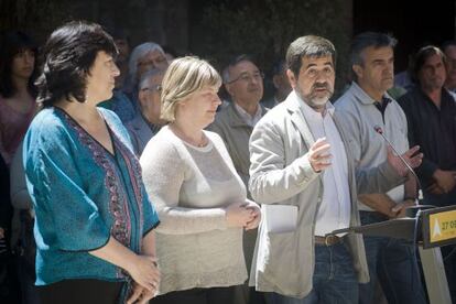 Jordi Sànchez, en el acto de nombramiento, en Cardona.