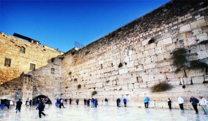 El Muro de las Lamentaciones, en Jerusalén.
