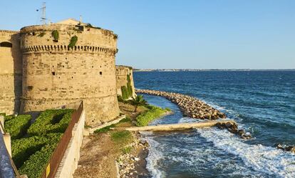 Castillo aragonés de Tarento, en la región italiana de Apulia.