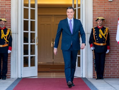 El presidente del Gobierno, Pedro Sánchez, en el Palacio de La Moncloa este jueves, 30 de junio de 2022.