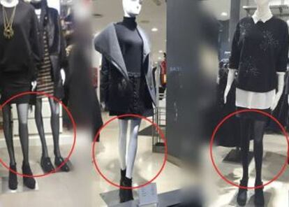 Estos maniquís de Lefties han sido retirados. ¿El motivo? cientos de miles de personas han protestado porque muestran cuerpos poco realistas