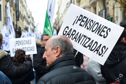 Marcha pensiones en Madrid