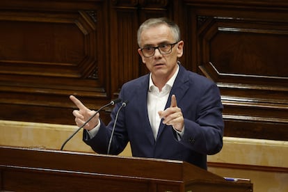 El presidente del grupo parlamentario de ERC, Josep María Jové, en una imagen de archivo.