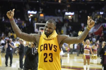 LeBron James, tras un Cavaliers-Bulls.