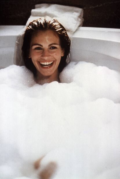 Julia Roberts, en el famoso jacuzzi de "Pretty Woman"