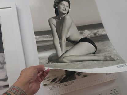 Imagen del calendario Pirelli de Herb Ritts de 1999.