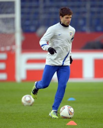 Diego, durante un entrenamiento.