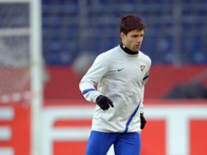 Diego, durante un entrenamiento.