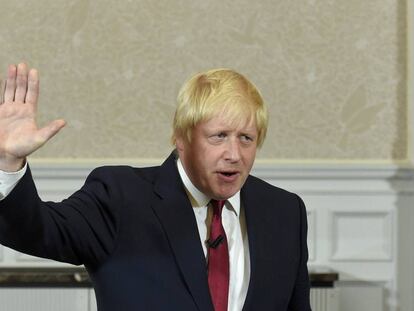 Boris Johnson, nesta quinta-feira.