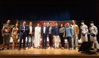 Los protagonistas de la presentación de la próxima programación de entretenimiento de Ifema Madrid