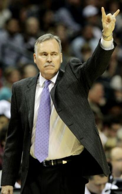 Mike D'Antoni, durante el partido ante los Grizzlies.