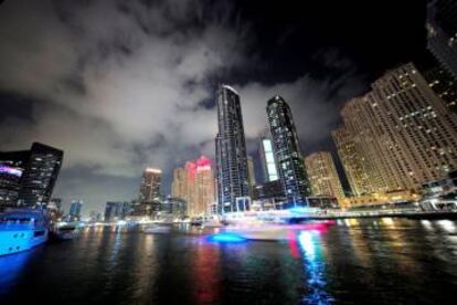 Barrio residencial Dubai Marina, en Dubái (Emiratos Árabes).