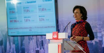 La presidenta del Banco Santander, Ana Botín.